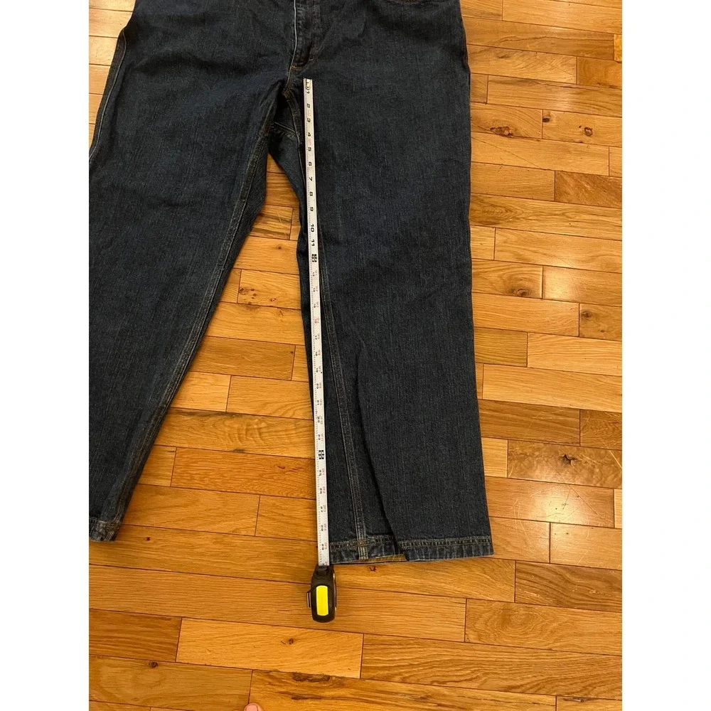 Duluth Trading‎ Co Flex Ballroom Jeans Mens 42x30 Dark Wash Straight Leg Denim